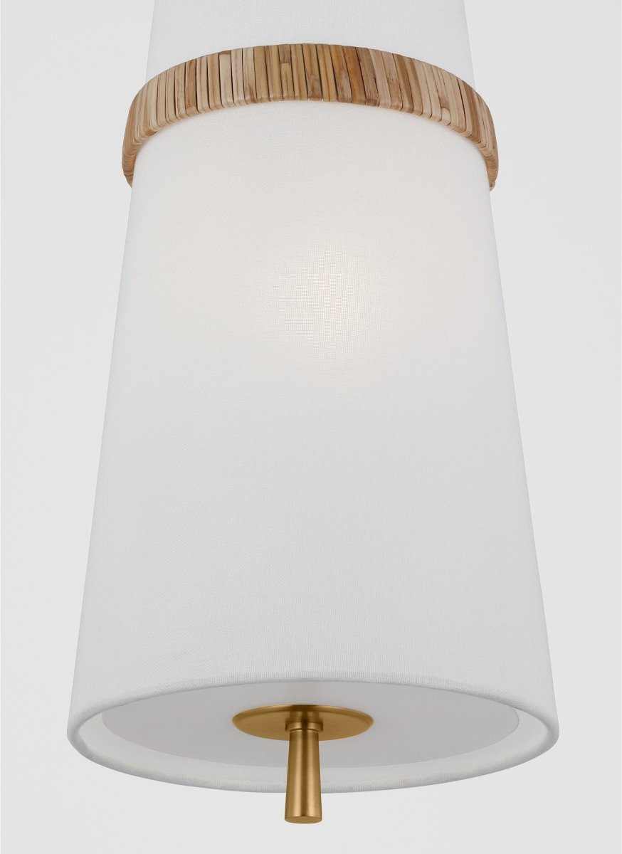 Suspension simple Cordtlandt - Rotin by Visual Comfort Studio | Luminaires & cie