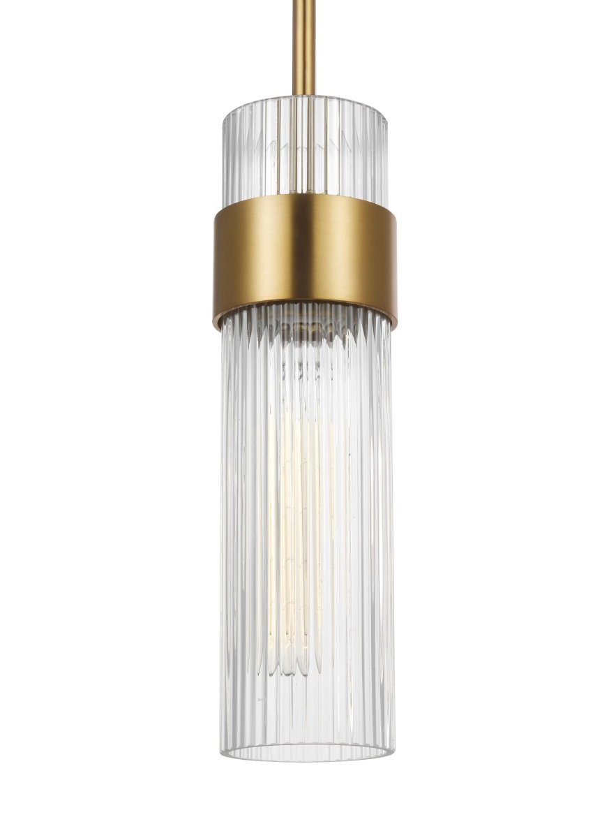 Suspension simple Geneva - Laiton brûlé by Visual Comfort Studio | Luminaires & cie