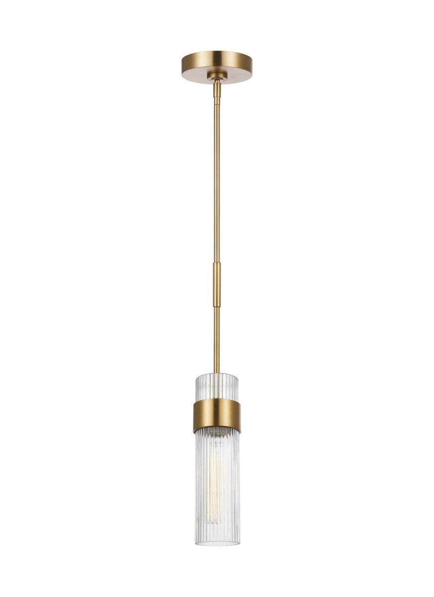 Suspension simple Geneva - Laiton brûlé by Visual Comfort Studio | Luminaires & cie