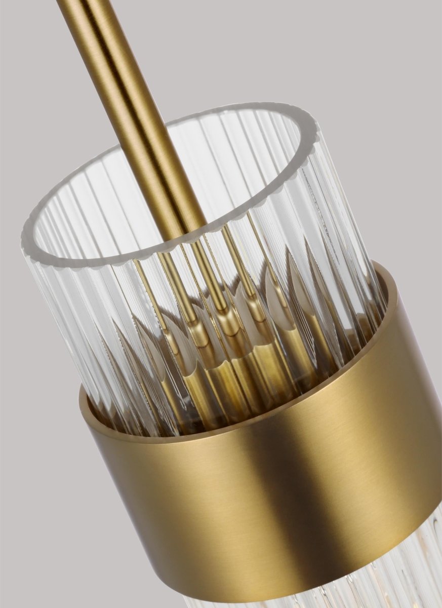 Suspension simple Geneva - Laiton brûlé by Visual Comfort Studio | Luminaires & cie