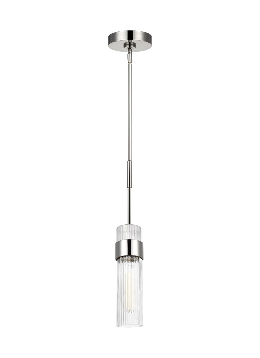 Suspension simple Geneva - Nickel poli by Visual Comfort Studio | Luminaires & cie