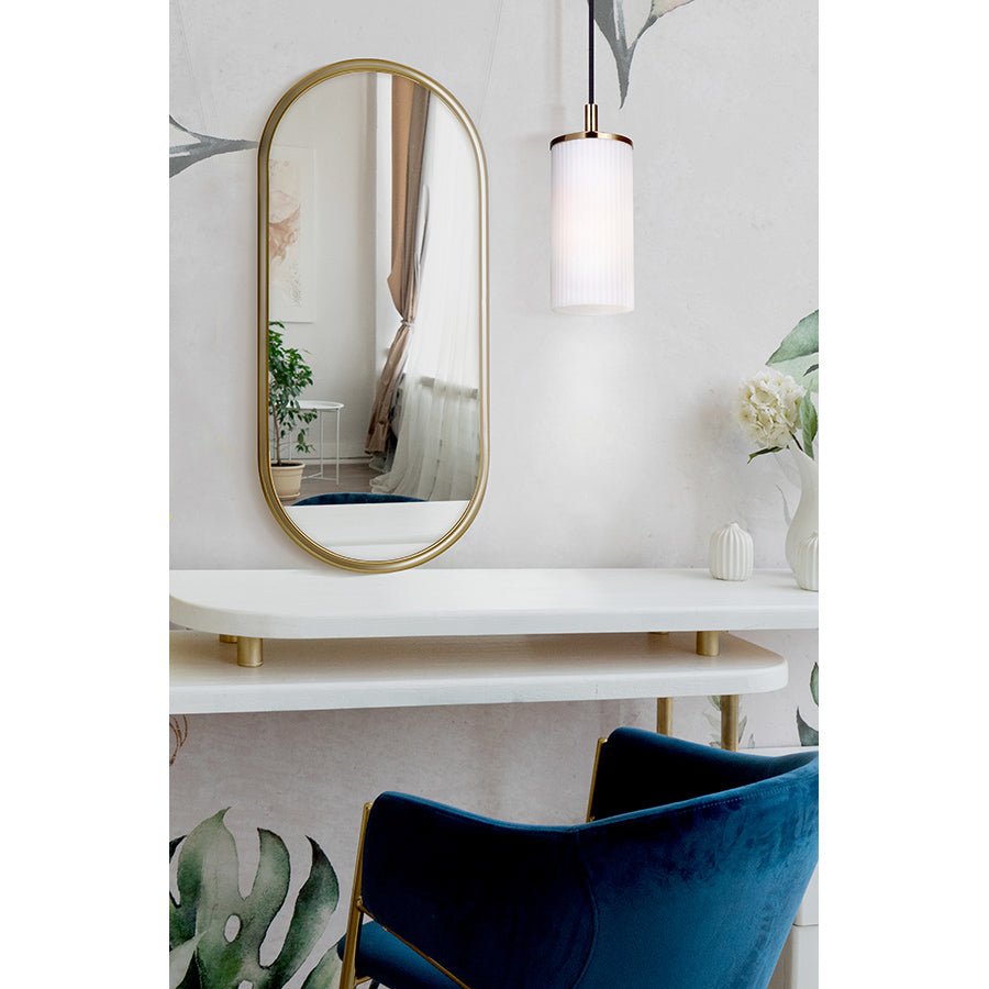 Suspension simple Kinslea - Or Verre clair by Canarm | Luminaires & cie