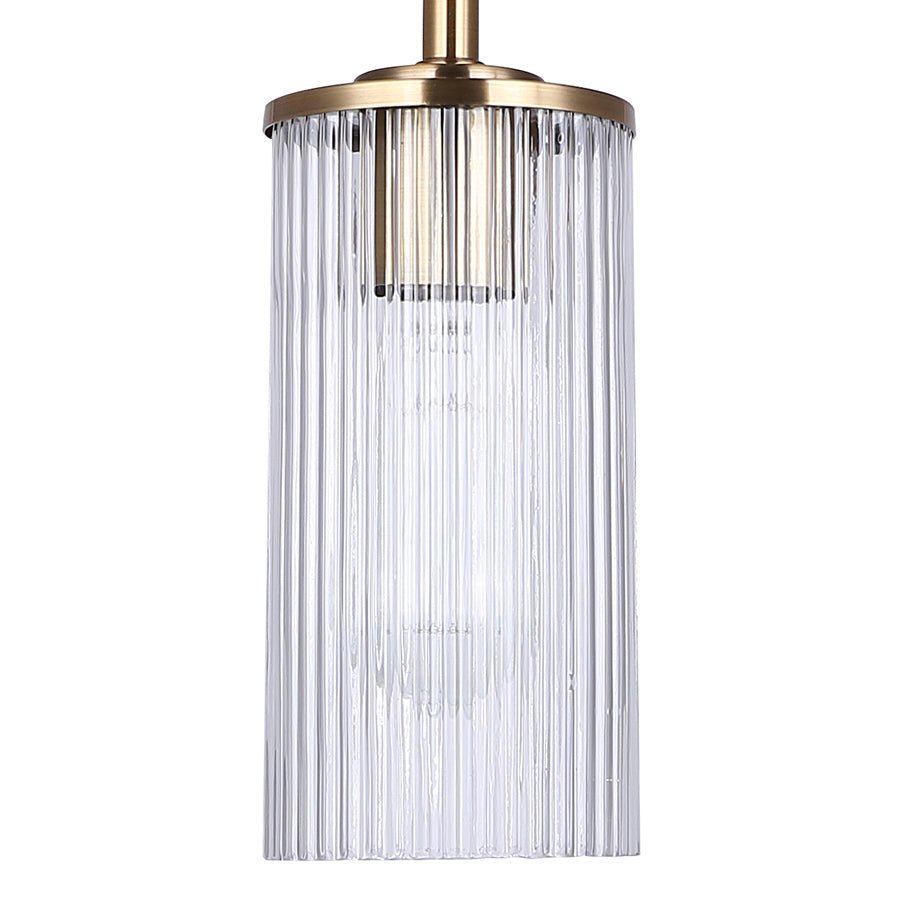 Suspension simple Kinslea - Or Verre blanc by Canarm | Luminaires & cie