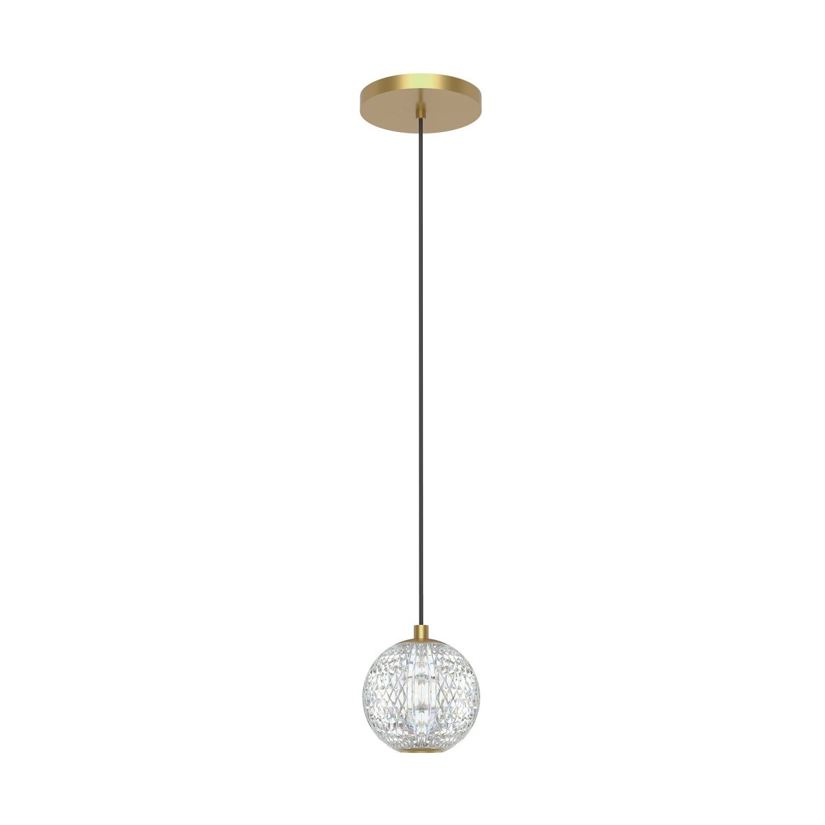 Suspension simple Marni - Laiton naturel by Alora Lighting | Luminaires & cie