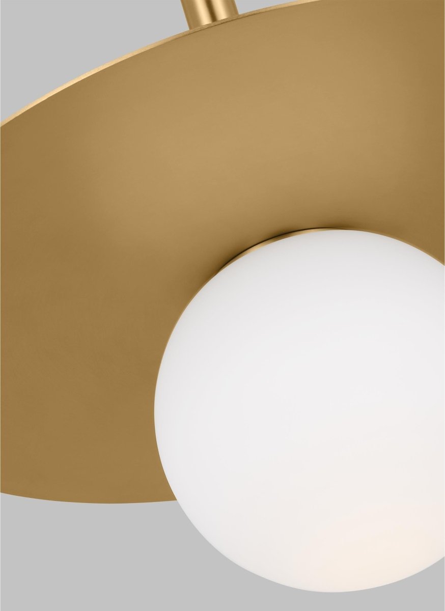 Suspension simple Nodes Boule - Laiton brûlé by Visual Comfort Studio | Luminaires & cie
