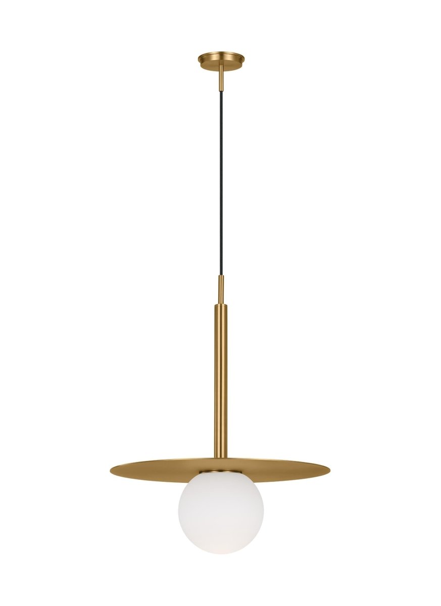 Suspension simple Nodes Boule - Laiton brûlé by Visual Comfort Studio | Luminaires & cie