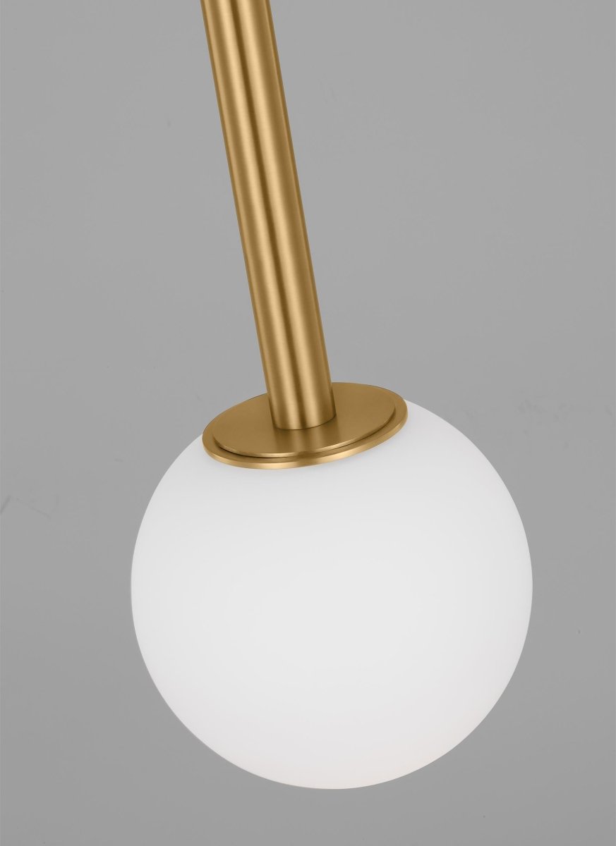 Suspension simple Nodes Boule - Laiton brûlé by Visual Comfort Studio | Luminaires & cie