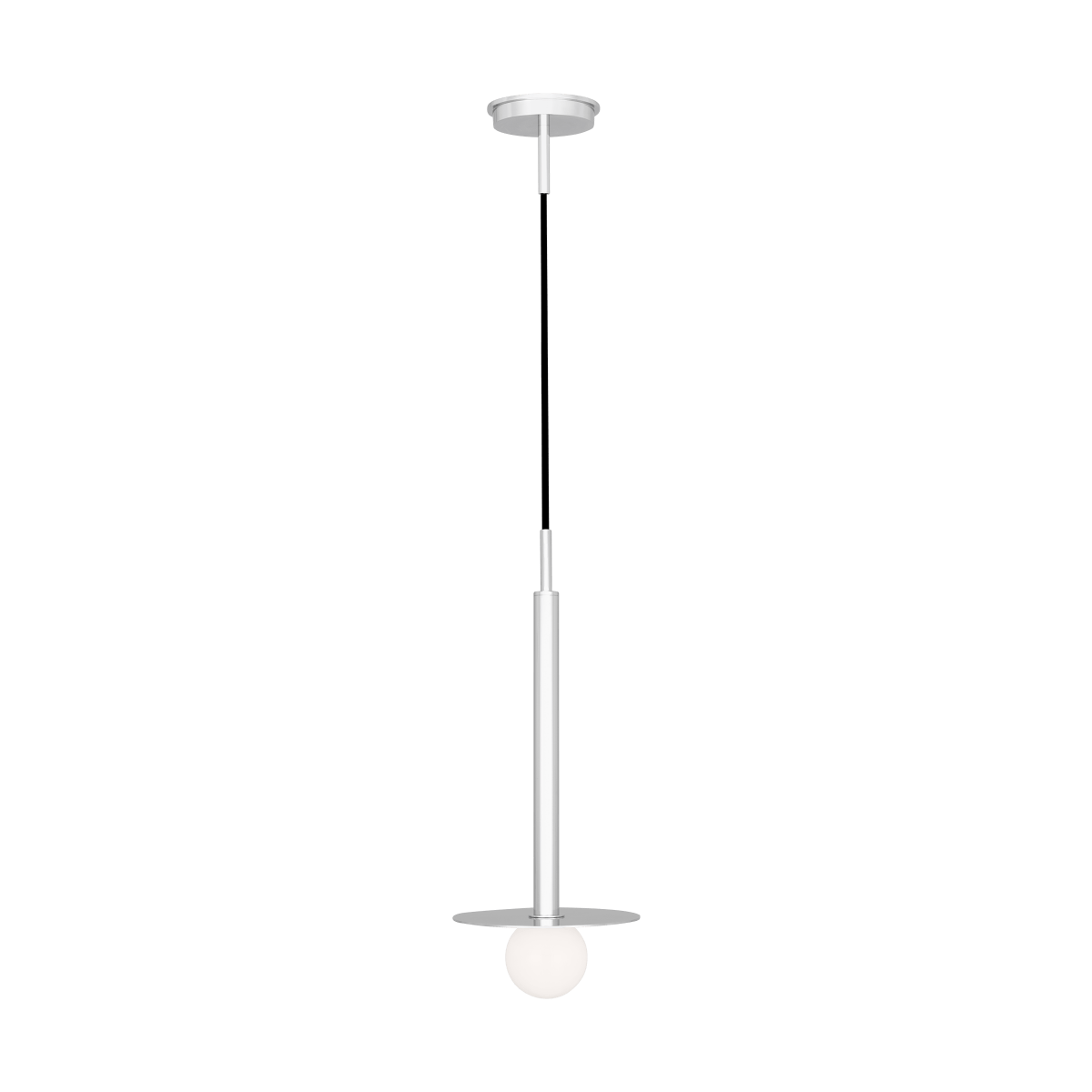 Suspension simple Nodes - Nickel poli 20" by Visual Comfort Studio | Luminaires & cie