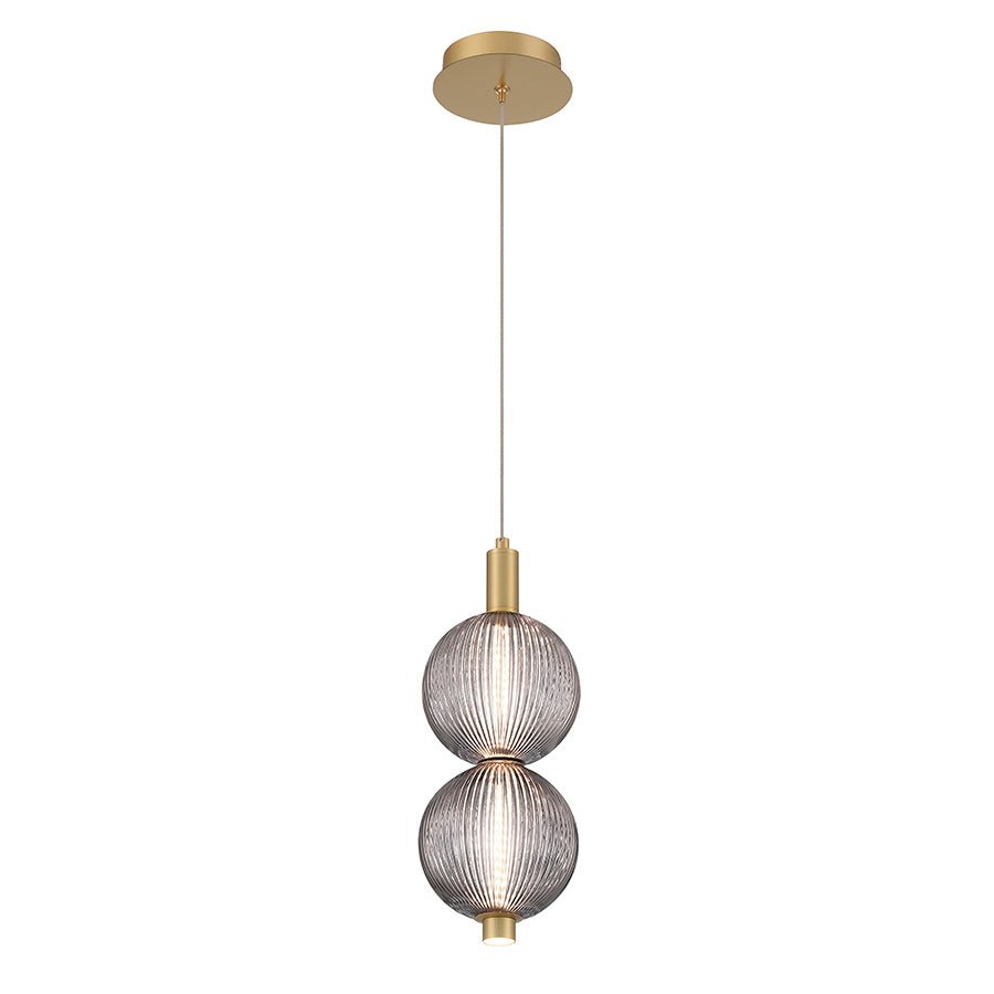 Suspension simple Palmas - Or 2 - boules by Eurofase | Luminaires & cie
