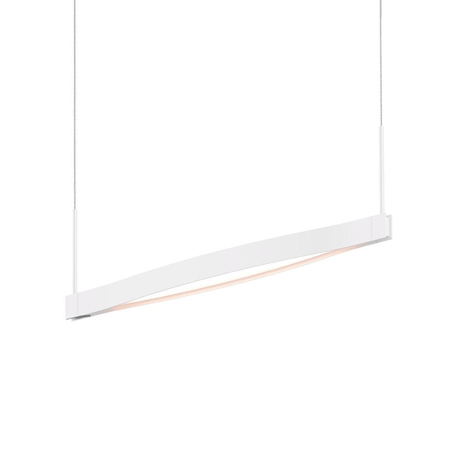 Suspension Single Ola - Blanc satiné by Sonneman | Luminaires & cie
