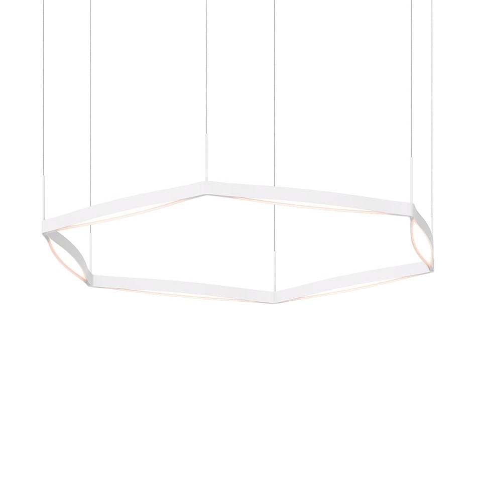 Suspension Single Ring Ola - Blanc satiné by Sonneman | Luminaires & cie