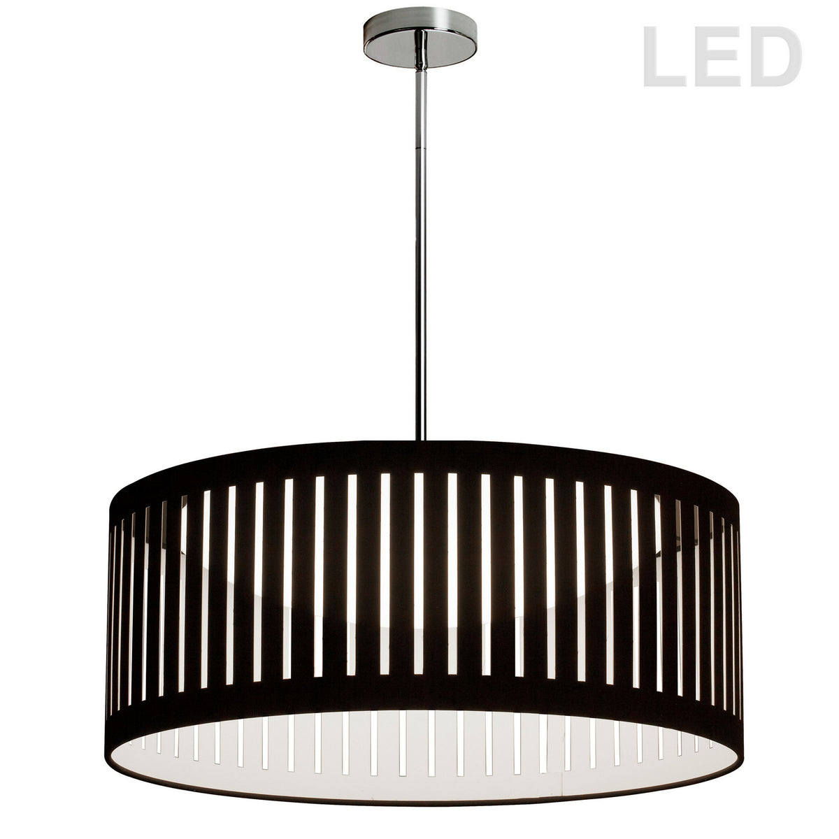 Suspension Slit Drum Noir / Chrome poli – Dainolite
