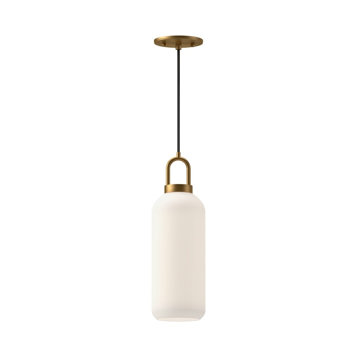 Suspension Soji - Verre mate d'or / opale âgé 5 1/8" by Alora Lighting | Luminaires & cie