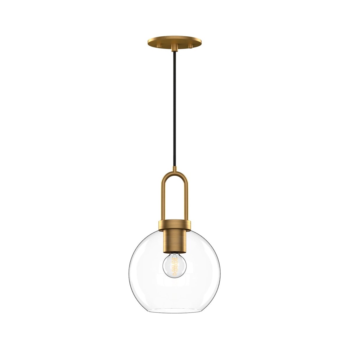 Suspension Soji - Verre d'or / transparent âgé 7 7/8" by Alora Lighting | Luminaires & cie