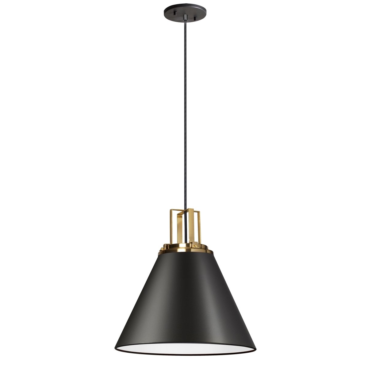 Suspension Sonus - Laiton vieilli Noir by Dainolite | Luminaires & cie