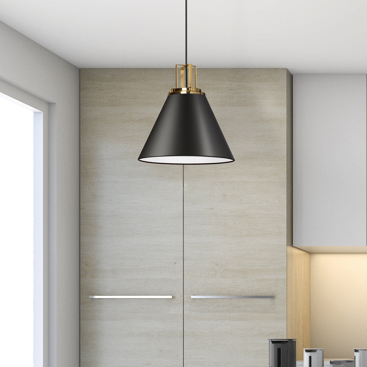 Suspension Sonus Laiton vieilli, Noir mat – vue 2