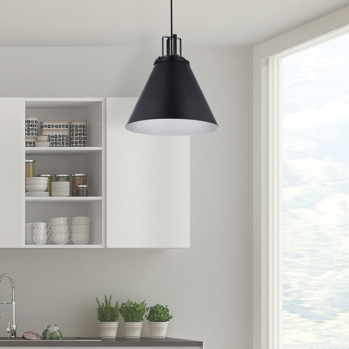 Suspension Sonus Noir mat, Noir mat – vue 2