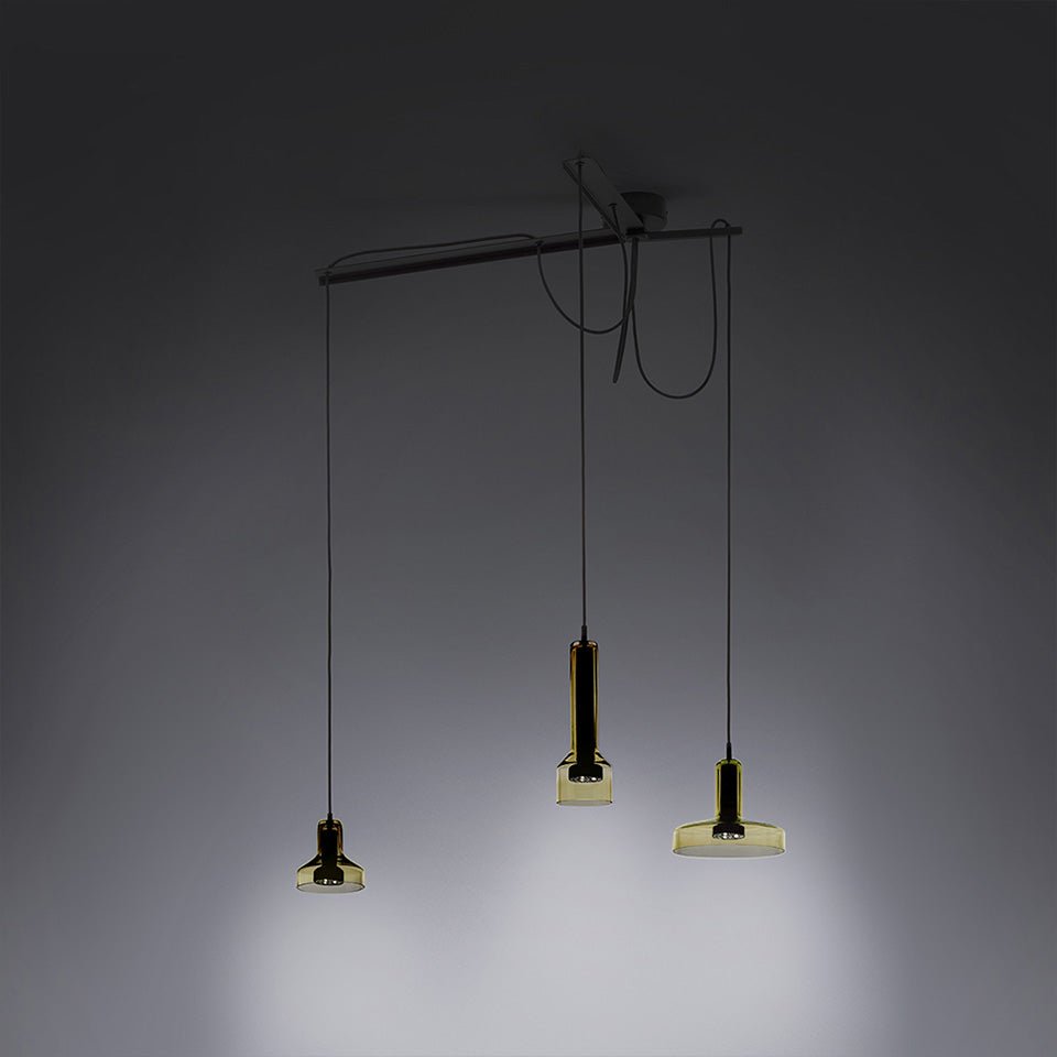 Suspension StabLight - Triple Vert/ambré clair by Artemide | Luminaires & cie