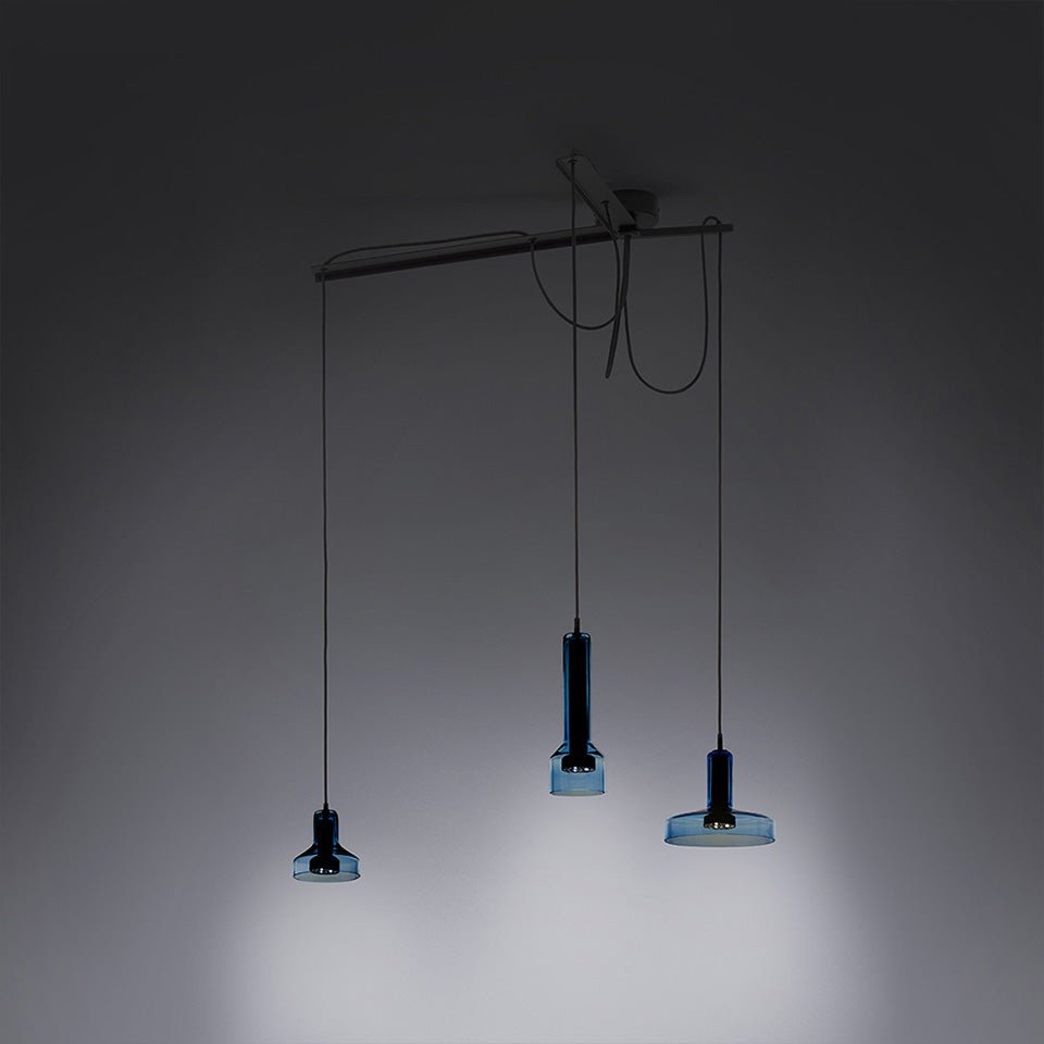 Suspension StabLight - Triple Aqua clair by Artemide | Luminaires & cie
