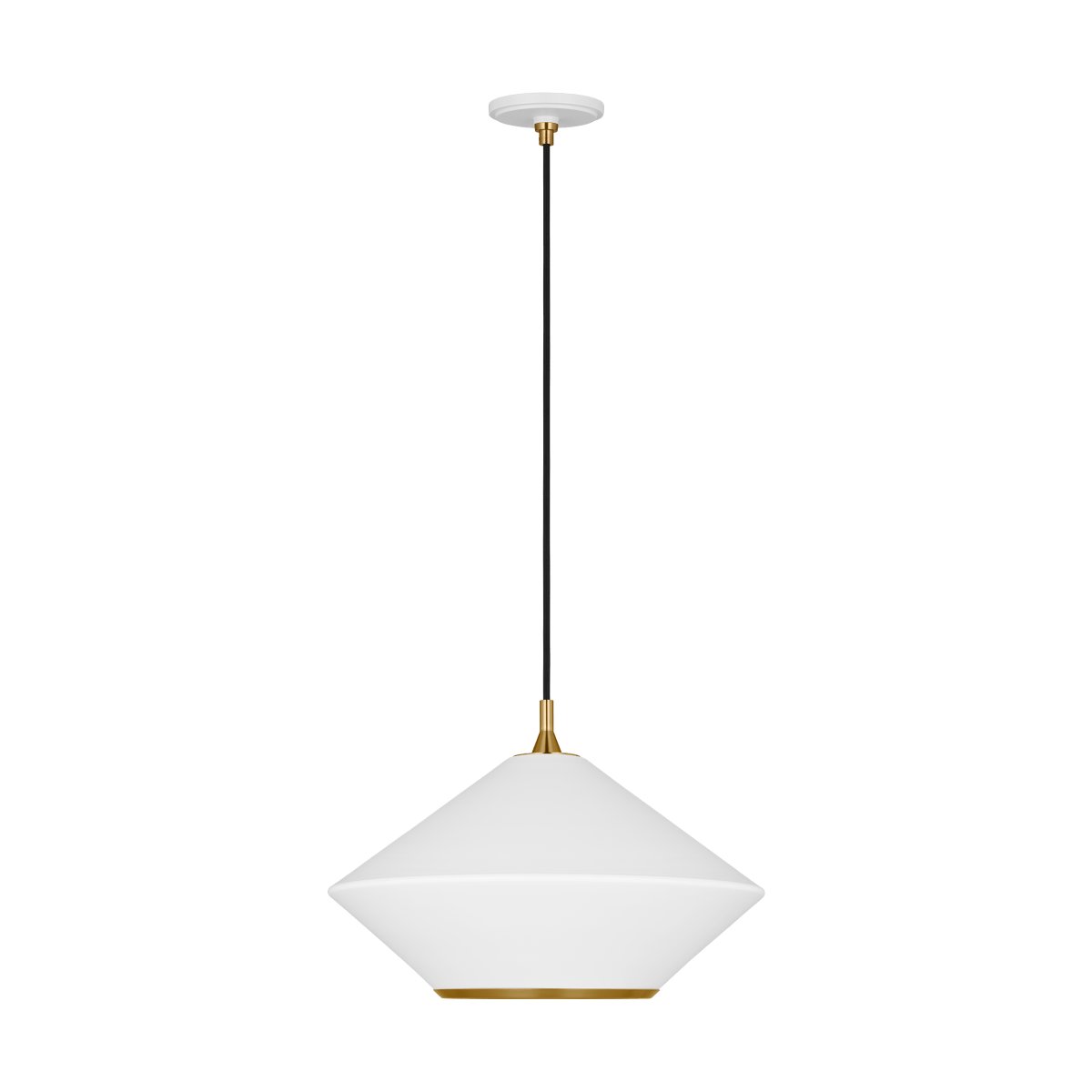 Suspension Stanza - Blanc mat 19" by Visual Comfort Studio | Luminaires & cie