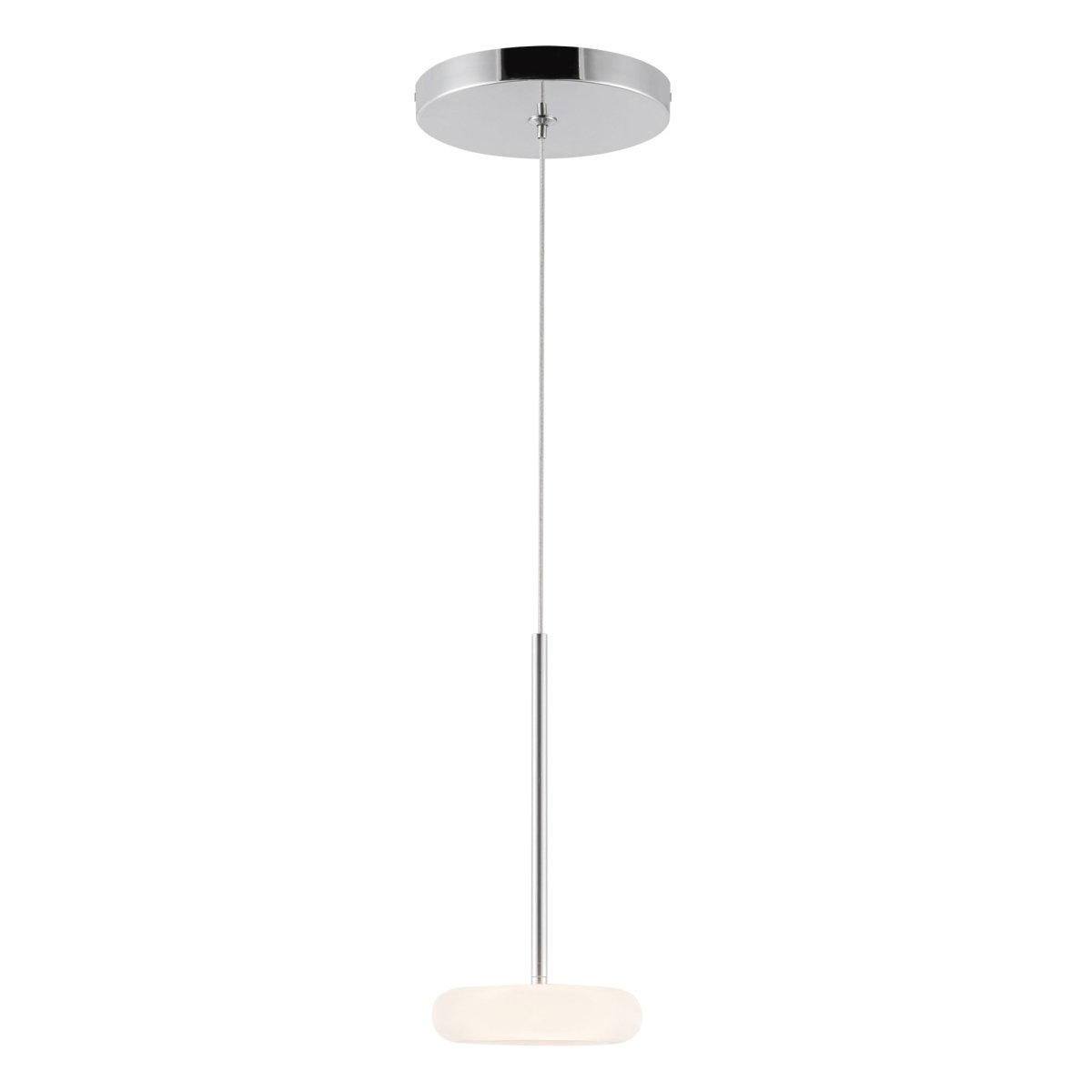 Suspension Stephord - Chrome / verre givré by Kuzco Lighting | Luminaires & cie