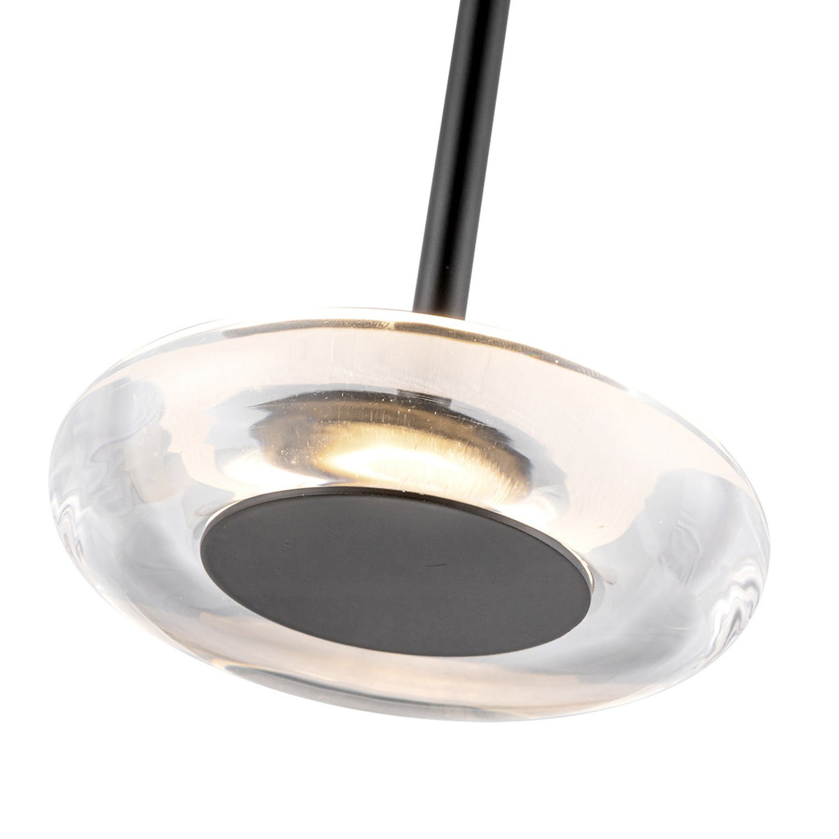 Mini-suspension Stephord Noir / Transparent – vue 3