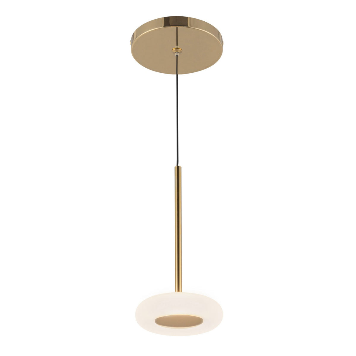 Mini-suspension Stephord Laiton métallisé / Givré – Kuzco Lighting