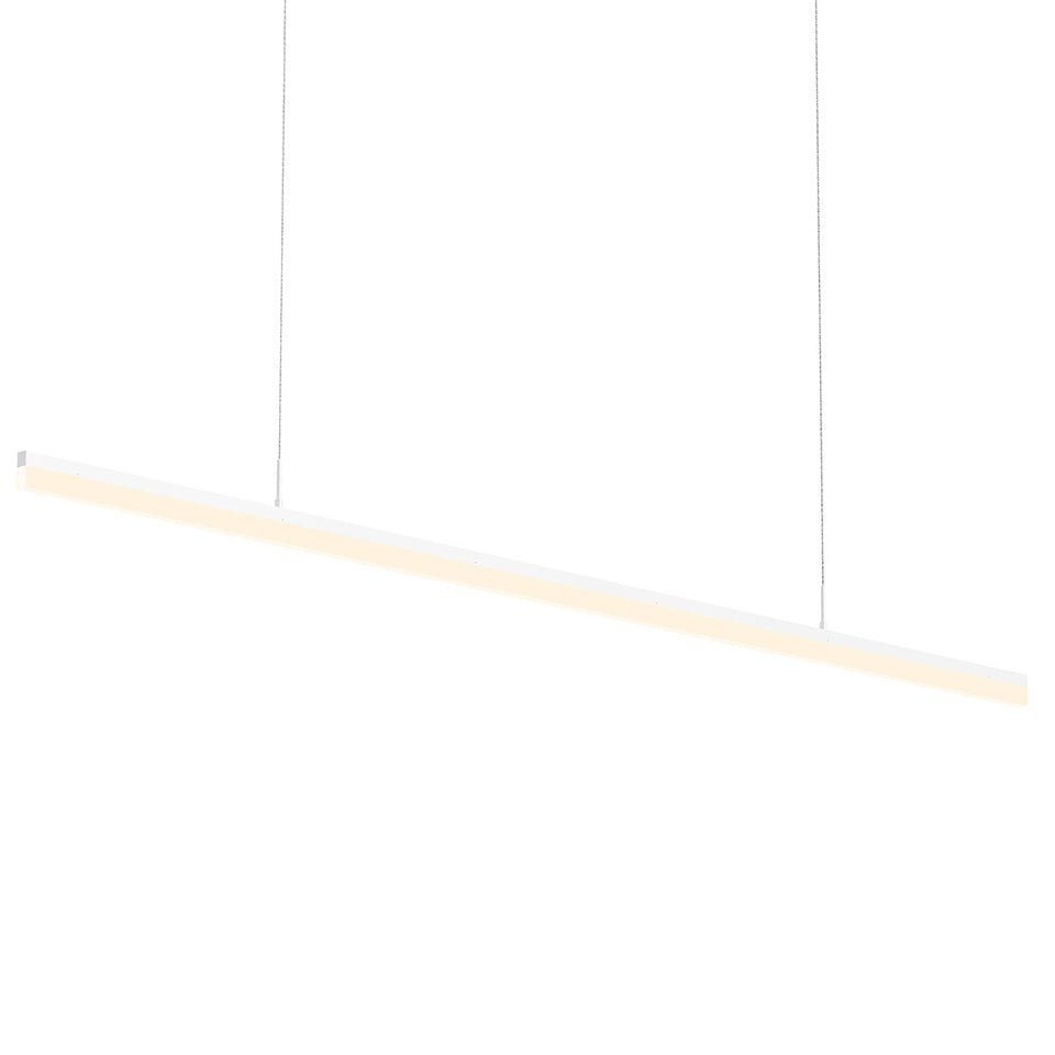 Suspension Stiletto - Blanc satiné 71.5" by Sonneman | Luminaires & cie