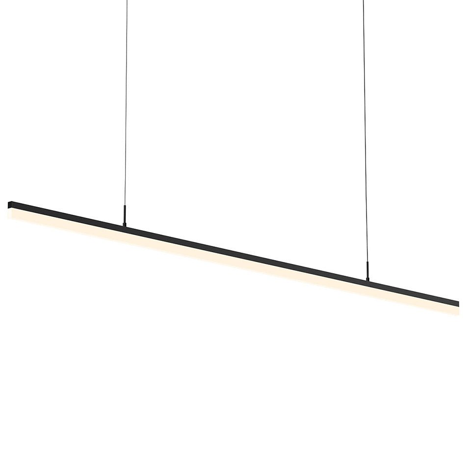 Suspension Stiletto - Noir Satiné 71.5" by Sonneman | Luminaires & cie