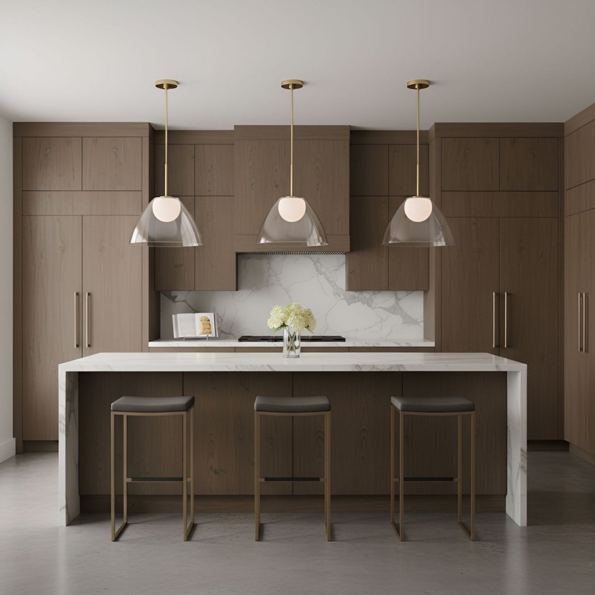 Suspension Suma - Laiton satiné by Visual Comfort Studio | Luminaires & cie