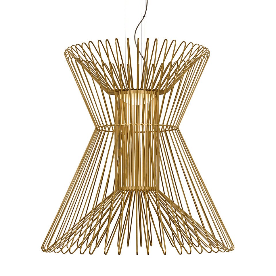 Suspension Syrma Grande - Or satiné 38" (Grande) by Tech Lighting | Luminaires & cie