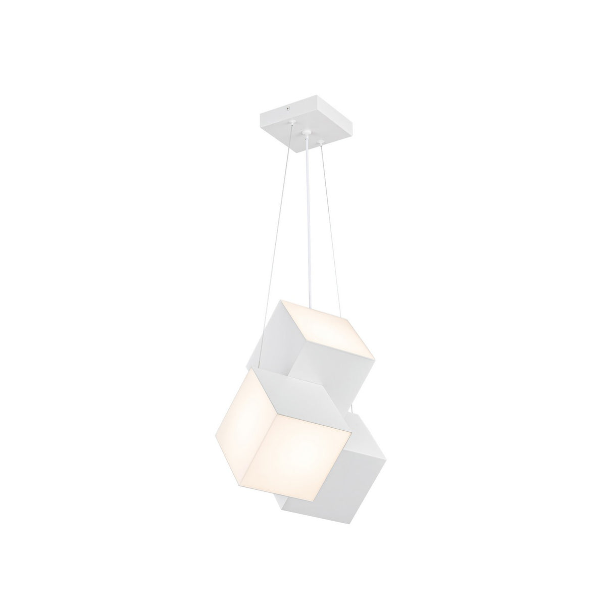 Suspension multiple Tetra Blanc – vue 2