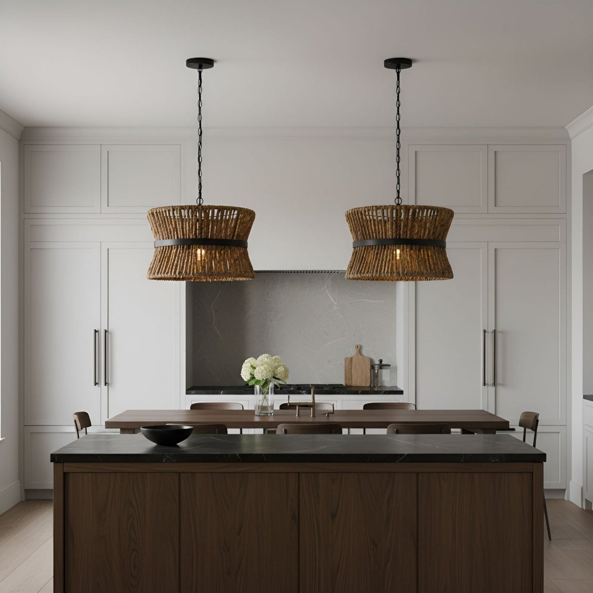 Suspension Thurlo - 32" Noir minuit by Visual Comfort Studio | Luminaires & cie