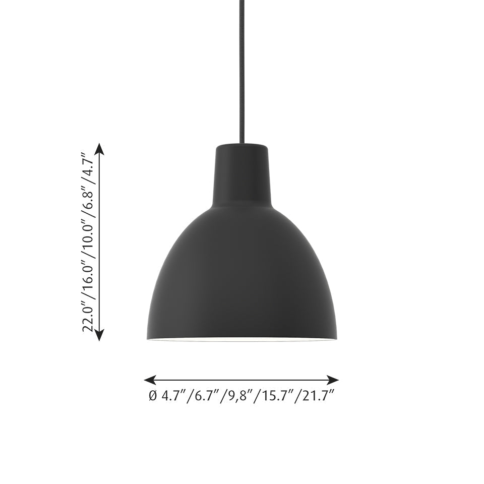 Suspension Toldbod - Blanc 9.8" by Louis Poulsen | Luminaires & cie