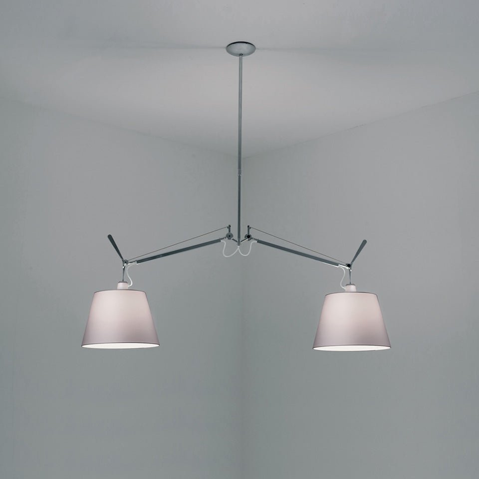 Suspension Tolomeo Double Shade - Fibre 10" by Artemide | Luminaires & cie