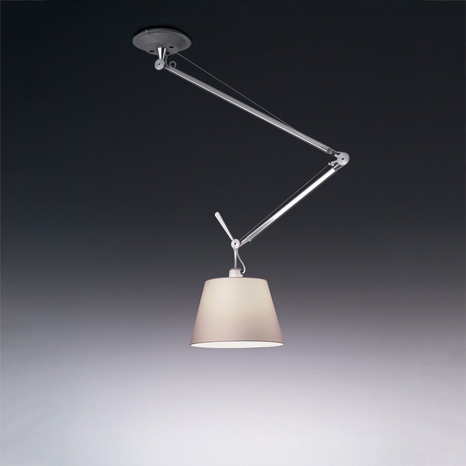 Suspension Tolomeo Off Center Shade - Parchemin 14" by Artemide | Luminaires & cie
