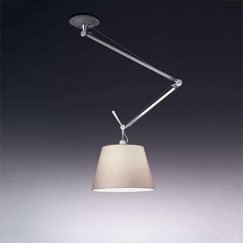 Suspension Tolomeo Off Center Shade - Parchemin 17" by Artemide | Luminaires & cie