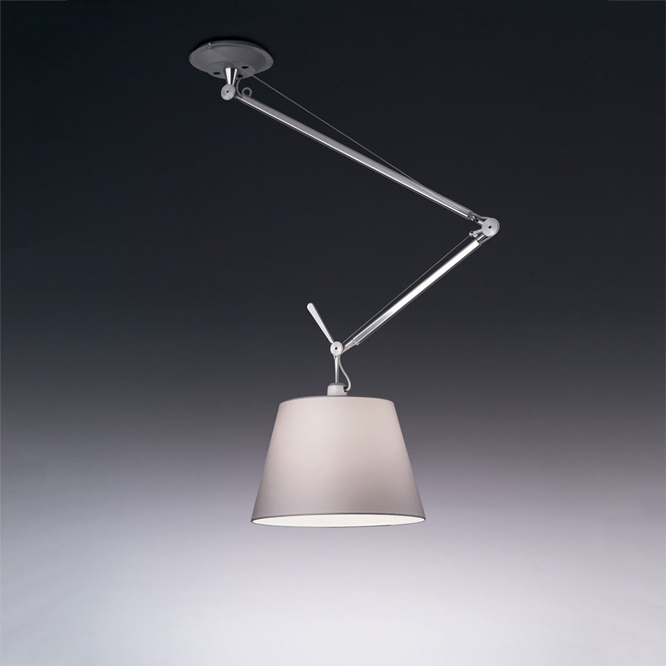 Suspension Tolomeo Off Center Shade - Fibre 17" by Artemide | Luminaires & cie