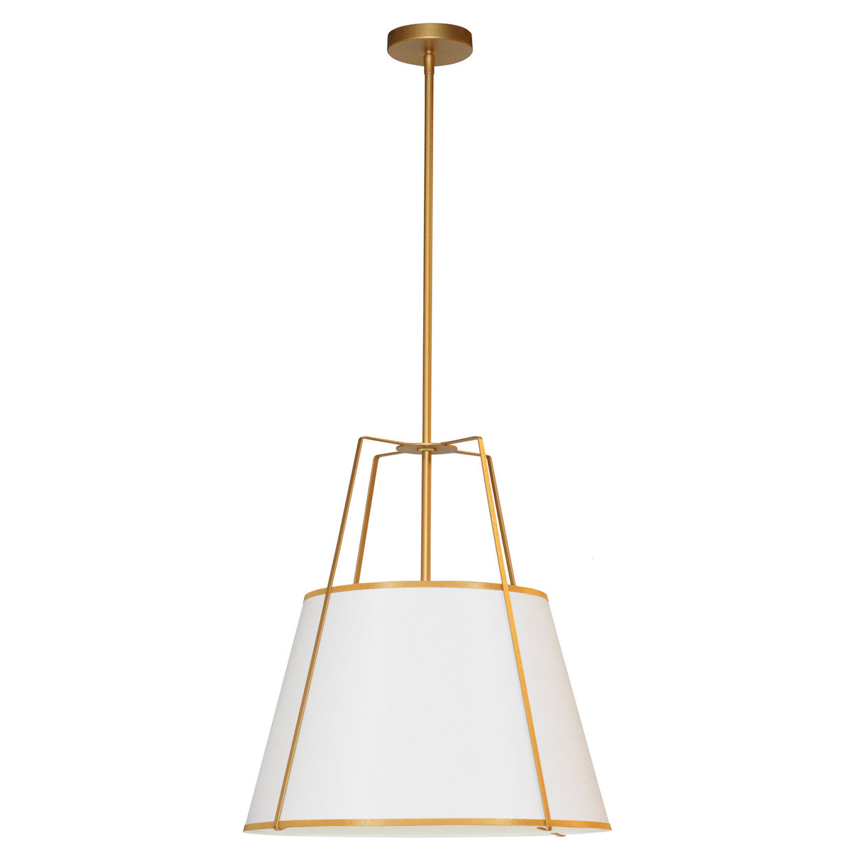 Suspension Trapezoid Or / Blanc, 18", nombre ampoules 3 – Dainolite