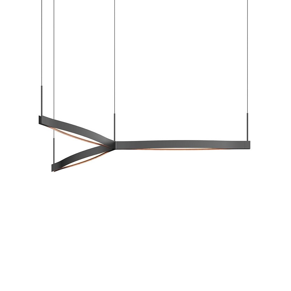Suspension Tri - Star Ola - Noir Satiné by Sonneman | Luminaires & cie