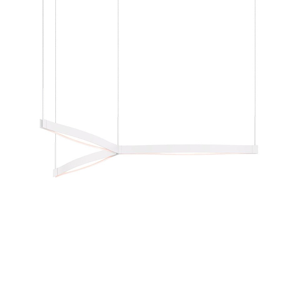Suspension Tri - Star Ola - Blanc satiné by Sonneman | Luminaires & cie