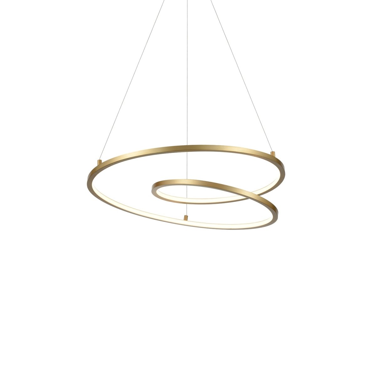 Suspension Twist - Laiton antique 19" by Kuzco Lighting | Luminaires & cie