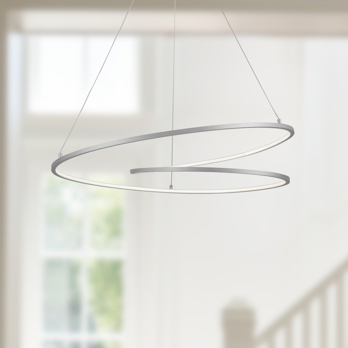 Suspension Twist - Argent antique 32" by Kuzco Lighting | Luminaires & cie