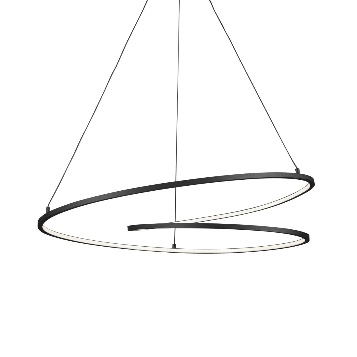 Suspension Twist - Noir 32" by Kuzco Lighting | Luminaires & cie
