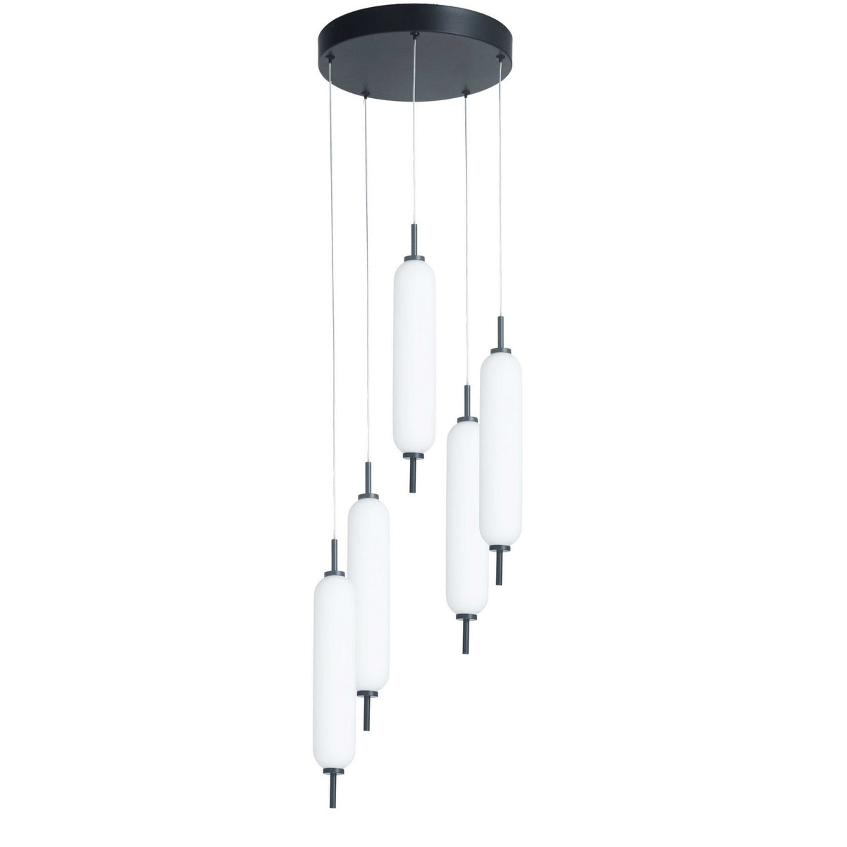 Suspension multiple Typha 12", Noir mat – Dainolite
