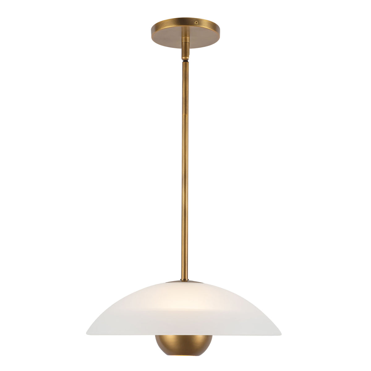 Suspension Umbra Laiton vieilli / Verre opale – vue 3