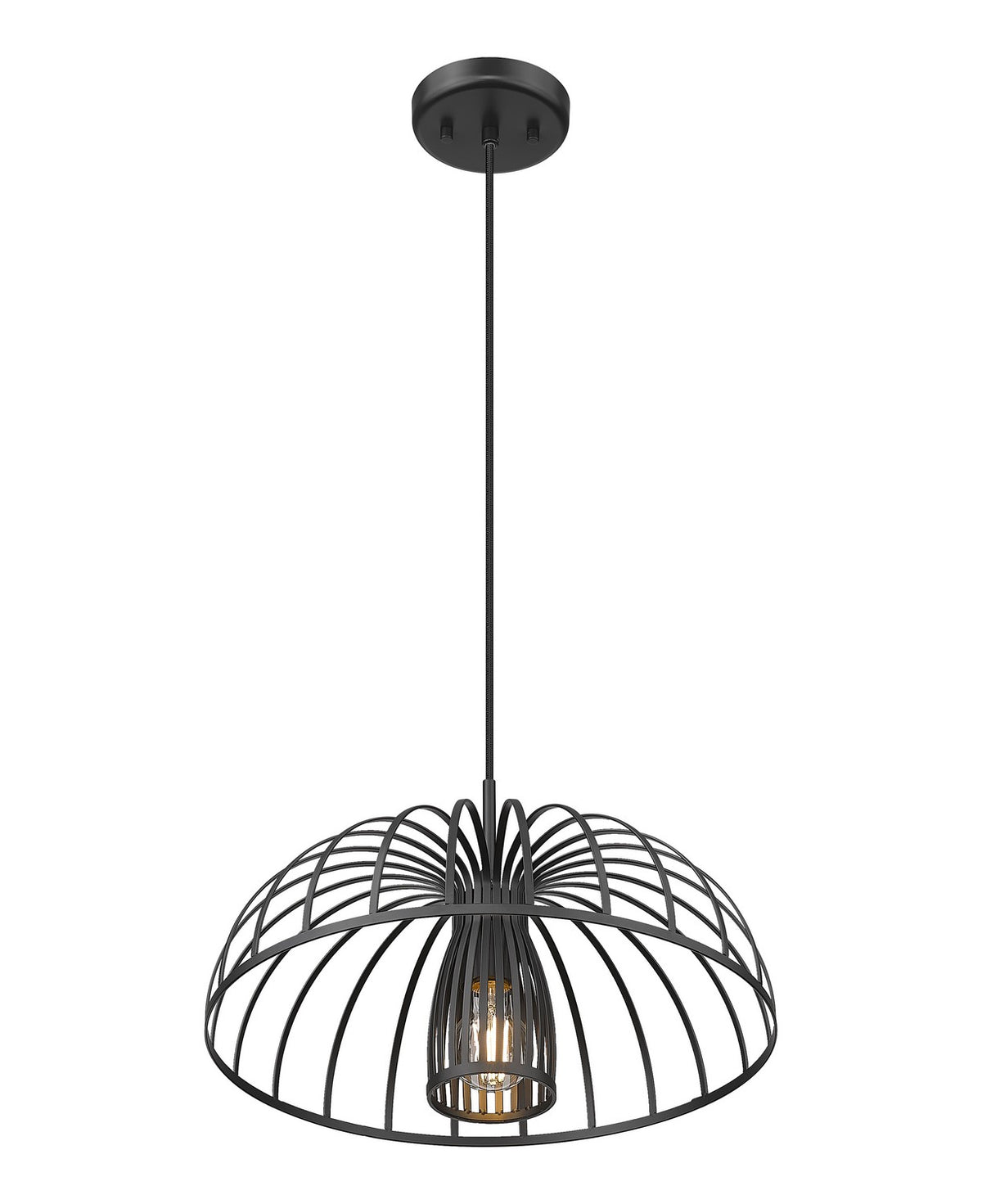 Suspension Valencia Noir mat, 16" – vue 3
