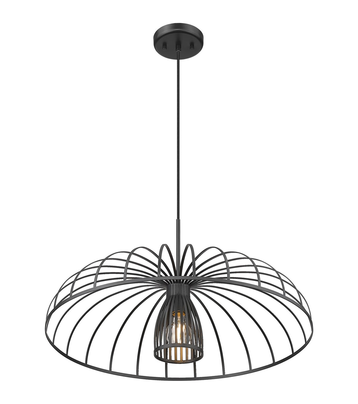 Suspension Valencia Noir mat, 24" – vue 3
