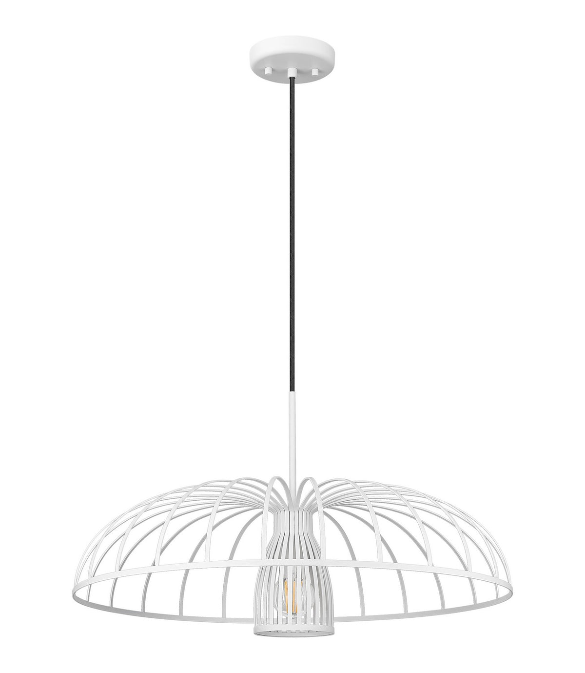 Suspension Valencia Blanc texturé, 24" – vue 3