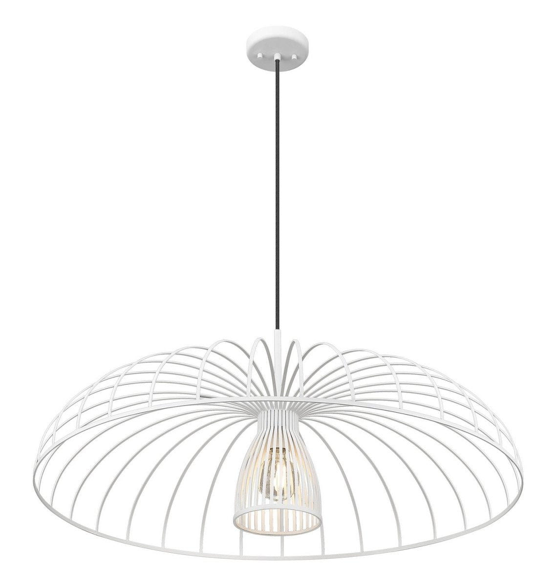 Suspension Valencia - Blanc texturé 35" by Z-Lite | Luminaires & cie